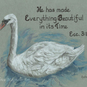 Ecclesiastes 3:11 illustrated with swan